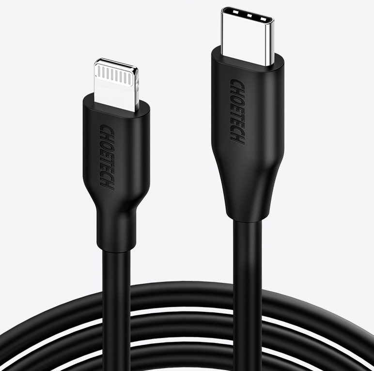 CHOETECH 2m USB-C to Lightning MFi Certified Cable